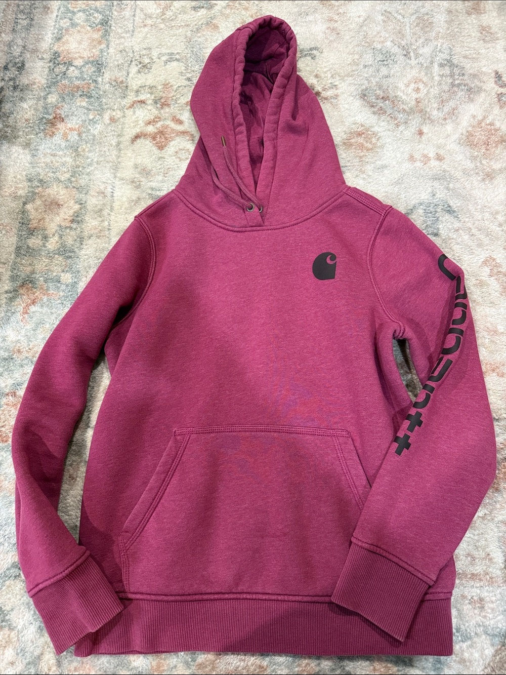Carhartt Women's Hoodie in Berry Plum